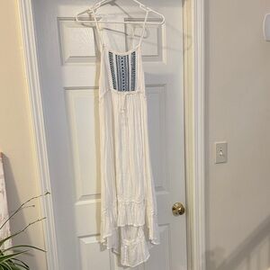 Rip Curl White and Blue High Low Dress